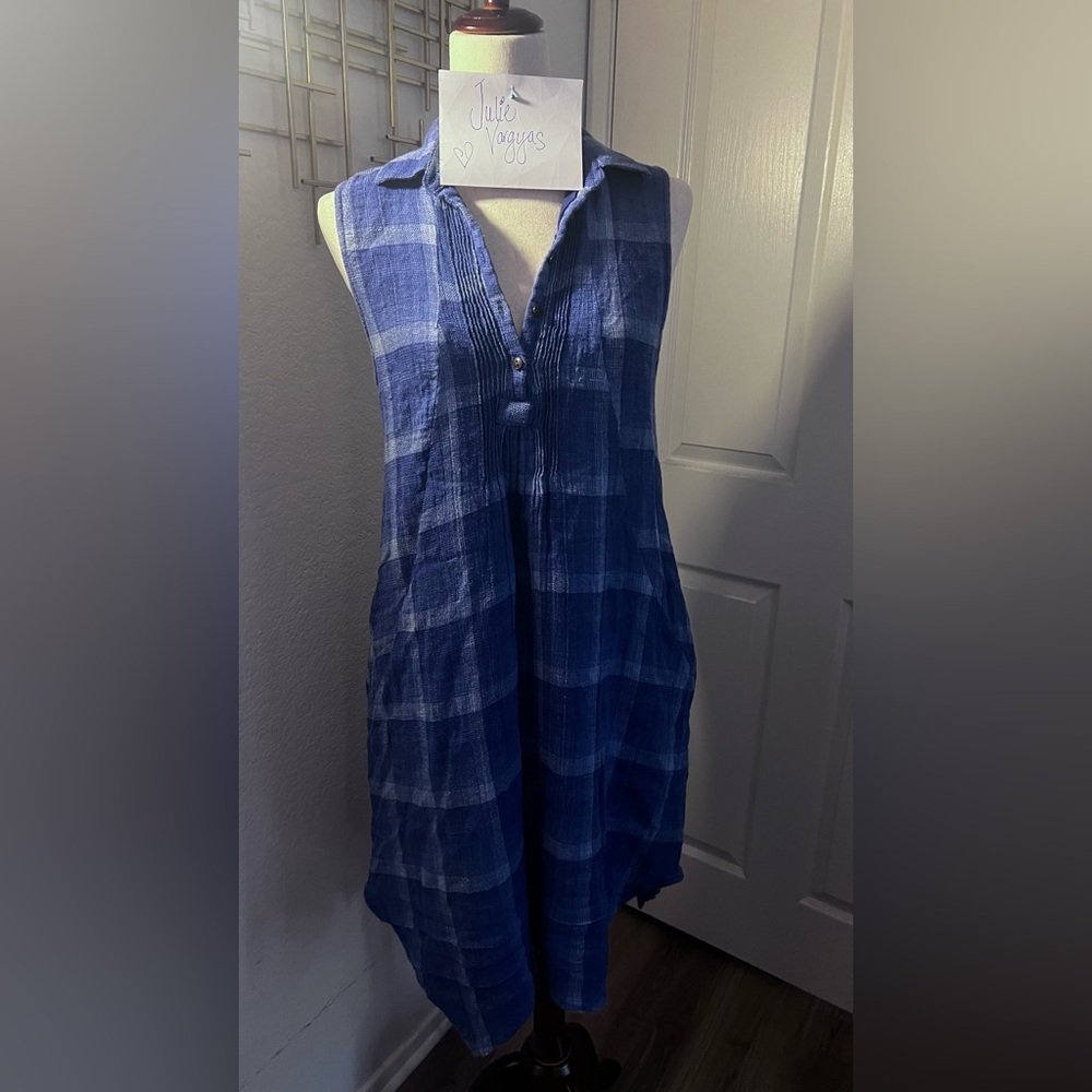 Isabella Sinclair for Anthropologie sleeveless collared dress
